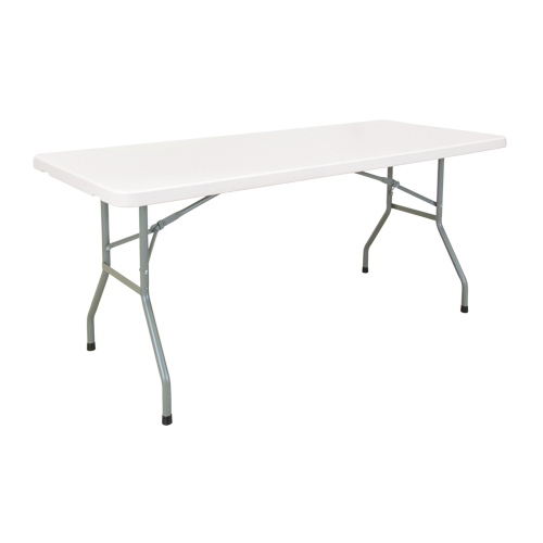 Folding Table, Rectangular, 60" L x 30" W, Polyethylene, White Distribution Industrielle GC