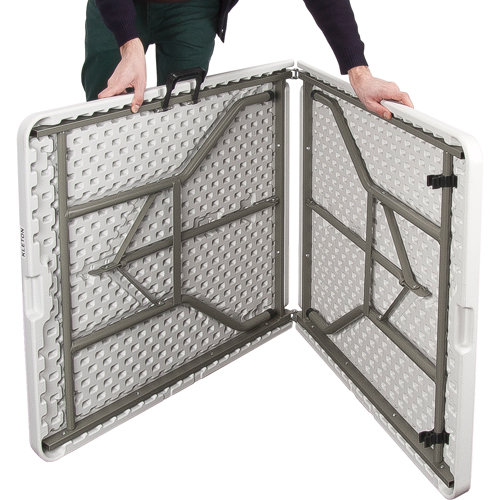 Fold-in-Half Table, Rectangular, 72" L x 30" W, Polyethylene, White Distribution Industrielle GC