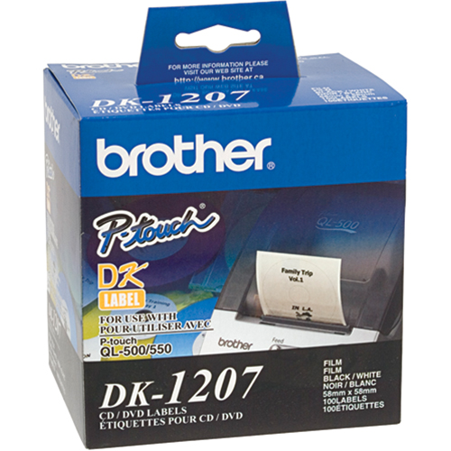 &eacute;tiquettes pour DC/DVD rondes coup&eacute;es &agrave; l'emporte pi&egrave;ce de s&eacute;rie DK Distribution Industrielle GC