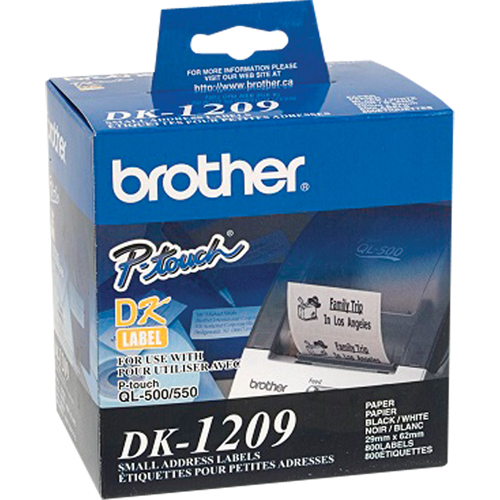 DK Series Address Labels, 1-1/8" W x 2-1/2" L, White Distribution Industrielle GC