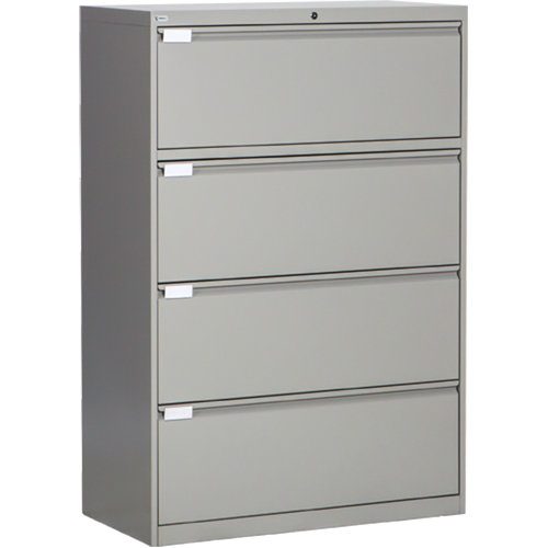 Classeur lat&eacute;ral, Acier, 4 tiroirs, 36" la x 18" p x 53-3/8" h, Gris Distribution Industrielle GC