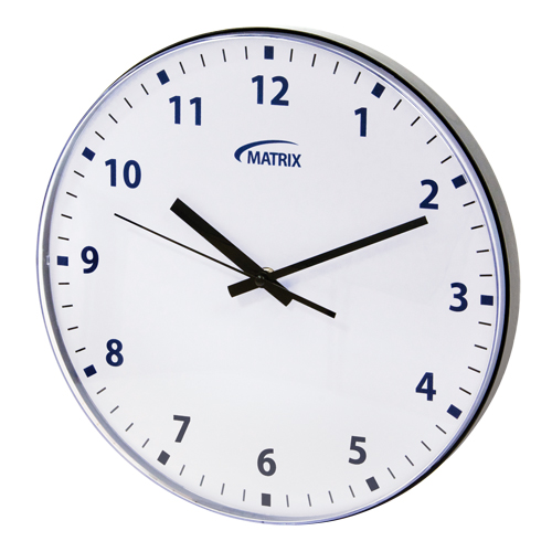 Horloge 12 h, Analogique, &agrave; piles, 12-3/4", Noir Distribution Industrielle GC