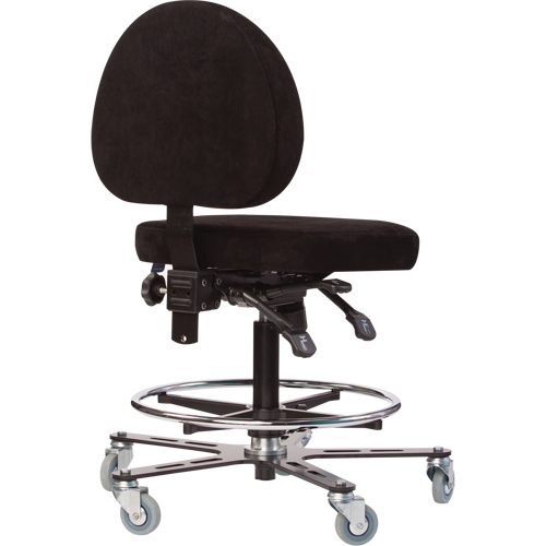 Si&egrave;ges ergonomiques pour le soudage TF180, Su&egrave;de, Noir, Capacit&eacute; 300 lb Distribution Industrielle GC
