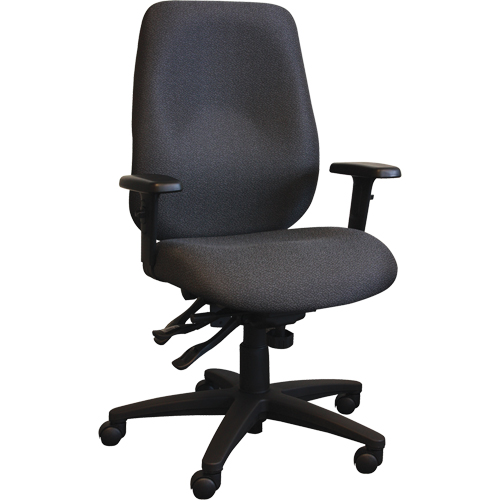 Cierra Ergonomic Chairs, Fabric, Black, 275 lbs. Capacity Distribution Industrielle GC