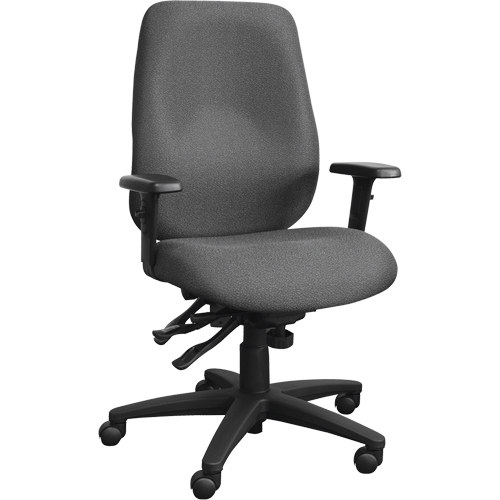 Chaises ergonomiques Cierra , Tissu, Gris, Capacit&eacute; 250 lb Distribution Industrielle GC