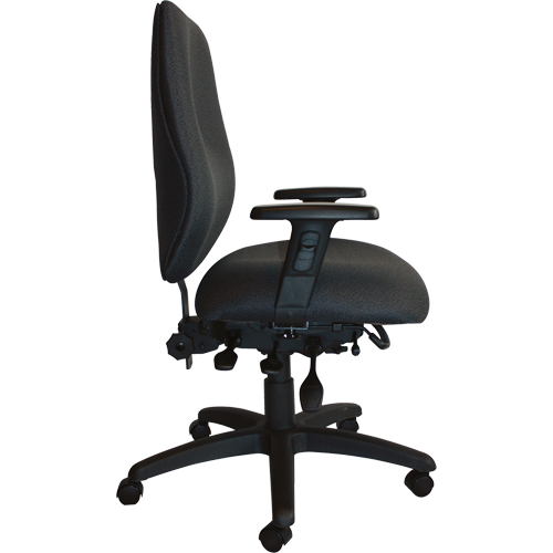Chaises ergonomiques robustes Cierra , Tissu, Noir, Capacit&eacute; 400 lb Distribution Industrielle GC