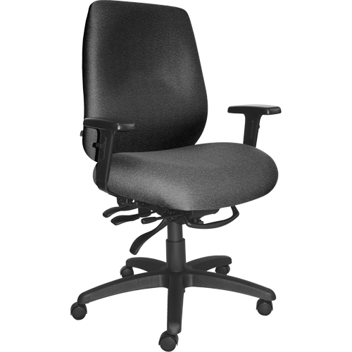 Chaises ergonomiques robustes Cierra , Tissu, Gris, Capacit&eacute; 400 lb Distribution Industrielle GC