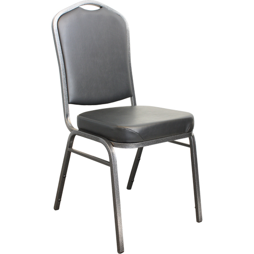 Stacking Chairs, Vinyl, 37" High, 275 lbs. Capacity, Black Distribution Industrielle GC