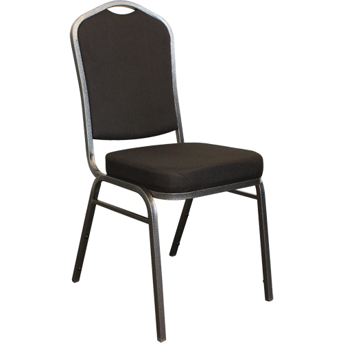 Stacking Chairs, Fabric, 37" High, 275 lbs. Capacity, Black Distribution Industrielle GC