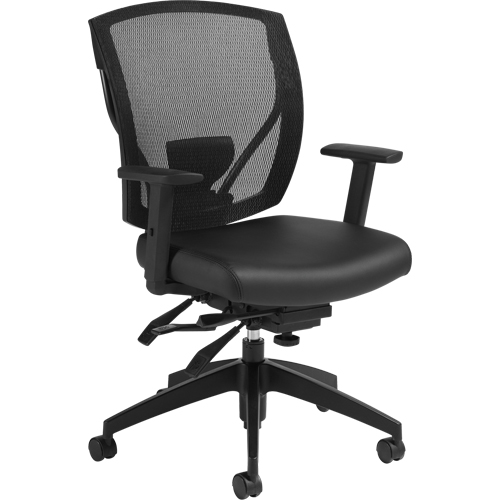 Chaises &agrave; bras Multi-Tilter, Vinyle, Noir, Capacit&eacute; 300 lb Distribution Industrielle GC