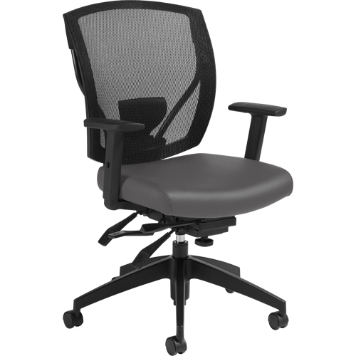 Chaises &agrave; bras Multi-Tilter, Vinyle, Charbon, Capacit&eacute; 300 lb Distribution Industrielle GC