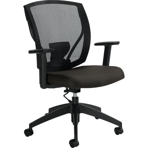 Chaises de travail, Tissu, Charbon, Capacit&eacute; 300 lb Distribution Industrielle GC