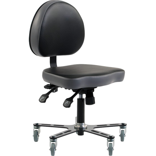Chaise ergonomique &agrave; inclinaison r&eacute;glable SF180, Mobile, Ajustable Hauteur Distribution Industrielle GC