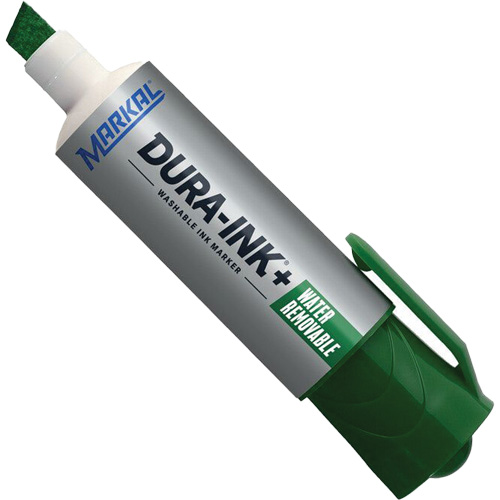 Dura-Ink&reg; WashAway Ink Marker, Green, Chisel Tip Distribution Industrielle GC