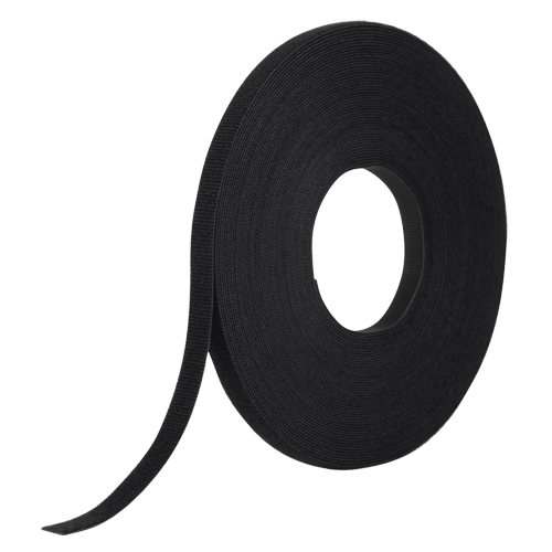 Ruban d'attaches One-Wrap, Boucle et crochet, 25 vg x 1/2", Auto-aggripant, Noir Distribution Industrielle GC
