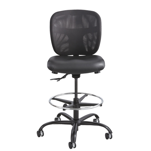 Vue Heavy-Duty Stool, Vinyl, Black, 350 lbs. Capacity Distribution Industrielle GC