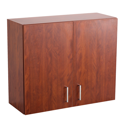 Armoire modulaire murale, 30" h x 36" la x 15" p, 1 tablettes, M&eacute;lamine, Acajou Distribution Industrielle GC