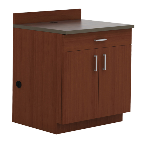Armoire modulaire de base, M&eacute;lamine, 39" h x 36" la x 25" P, Acajou Distribution Industrielle GC