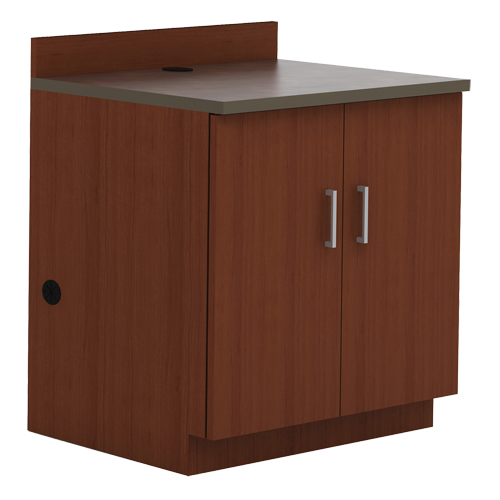 Armoire modulaire de base, M&eacute;lamine, 2 Tablettes, 39" h x 36" la x 25" P, Acajou Distribution Industrielle GC
