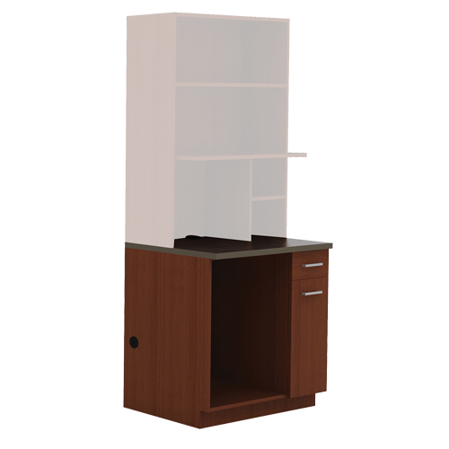 Armoire modulaire, M&eacute;lamine, 39" h x 36" la x 25" P, Acajou Distribution Industrielle GC