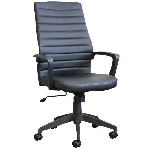 Activ A-128 Office Chair, Polyurethane, Black, 275 lbs. Capacity Distribution Industrielle GC