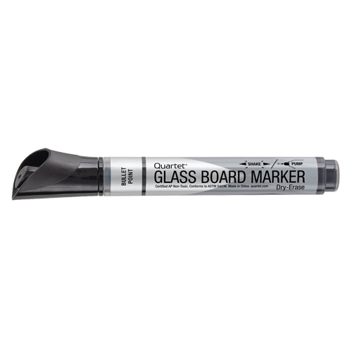 Premium Glass Dry-Erase Markers, Black, Bullet Tip Distribution Industrielle GC