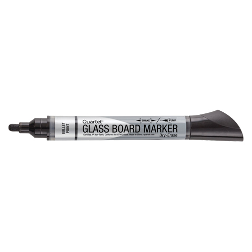 Premium Glass Dry-Erase Markers, Black, Bullet Tip Distribution Industrielle GC