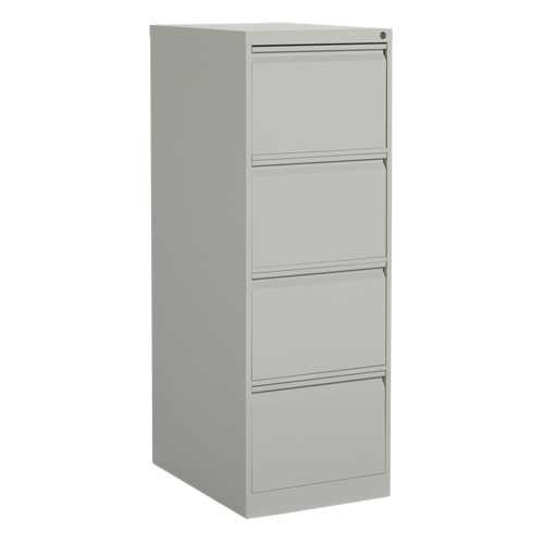 Vertical Filing Cabinet, Steel, 4 Drawers, 18-1/7" W x 25" D x 52" H, Grey Distribution Industrielle GC