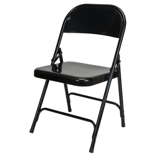 Chaise pliante, Acier, Noir, Capacit&eacute; 300 lb Distribution Industrielle GC