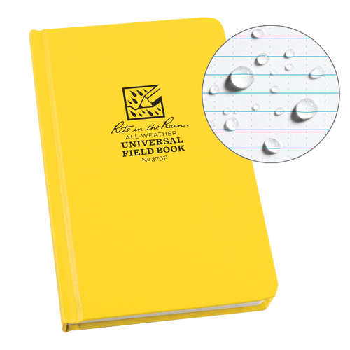 Bound Book, Hard Cover, Yellow, 160 Pages, 4-5/8" W x 7-1/4" L Distribution Industrielle GC