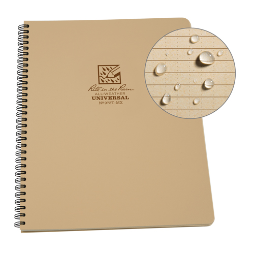 Side-Spiral Notebook, Soft Cover, Tan, 64 Pages, 4-5/8" W x 7" L Distribution Industrielle GC