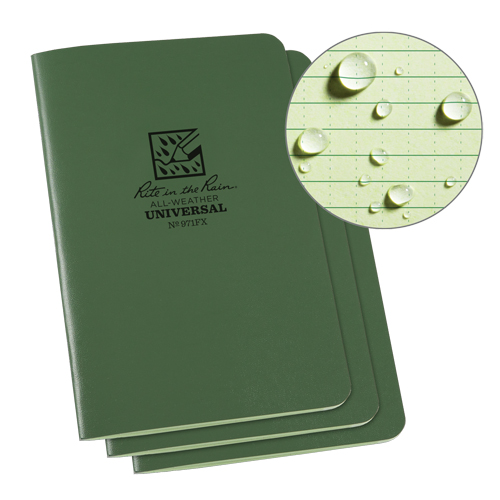 Notebook, Soft Cover, Green, 48 Pages, 4-5/8" W x 7" L Distribution Industrielle GC