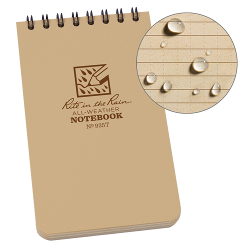 Carnet de notes de poche &agrave; spirale, Couverture souple, Havane, 100 Pages, 3" , 5"  Distribution Industrielle GC