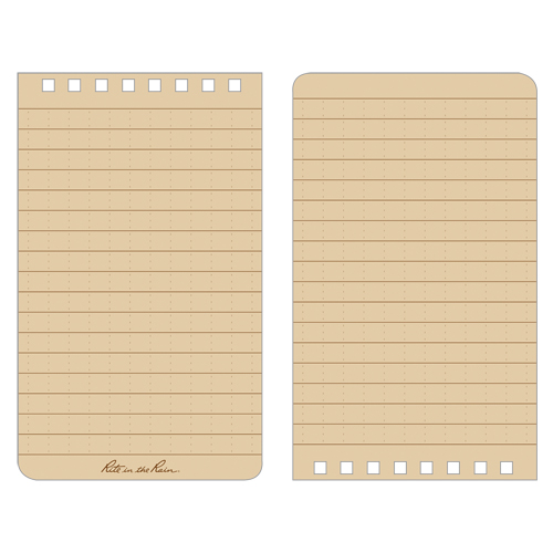 Carnet de notes de poche &agrave; spirale, Couverture souple, Havane, 100 Pages, 3" , 5"  Distribution Industrielle GC
