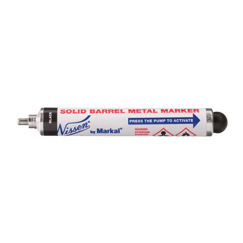 Solid Barrel Metal Marker, Black, Marker Distribution Industrielle GC