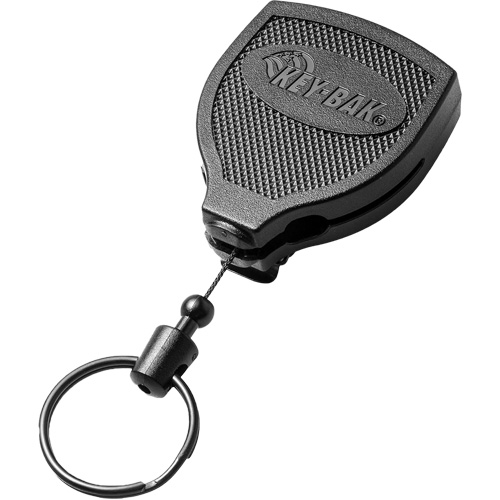 Porte-cl&eacute;s autor&eacute;tractable robuste Super48, Polycarbonate, C&acirc;ble 48", Fixation Agrafe de ceinture Distribution Industrielle GC