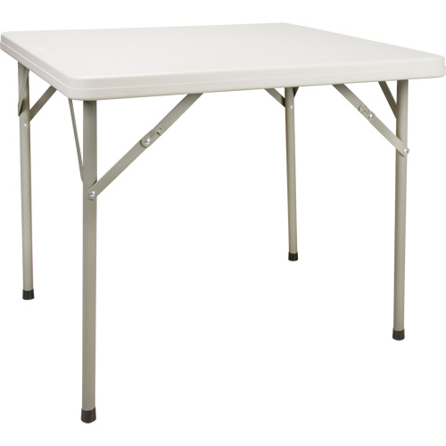 Table pliante, Carr&eacute;e, 34" l x 34" la, Poly&eacute;thyl&egrave;ne, Blanc Distribution Industrielle GC