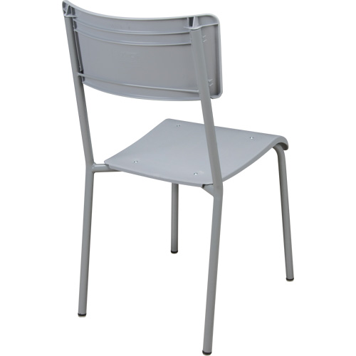 Chaises empilables Ventura, Polypropyl&egrave;ne, Hauteur 36", Capacit&eacute; 300 lb, Gris Distribution Industrielle GC