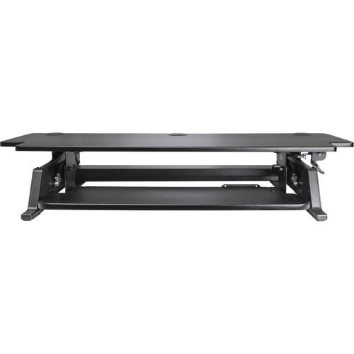 Poste de travail assis-debout Goya, Mod&egrave;le de bureau, 20" h x 42" la x 16" p, Noir Distribution Industrielle GC