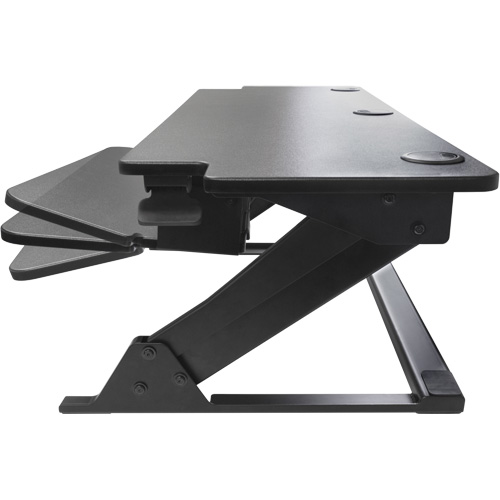 Poste de travail assis-debout Goya, Mod&egrave;le de bureau, 20" h x 42" la x 16" p, Noir Distribution Industrielle GC