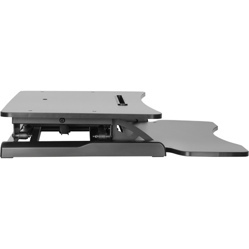 Poste de travail assis-debout Goya, Mod&egrave;le de bureau, 22" h x 31-1/2" la x 24" p, Noir Distribution Industrielle GC