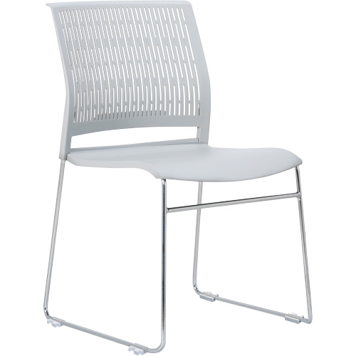 Chaises empilables s&eacute;rie Activ, Polypropyl&egrave;ne, Hauteur 32-3/8", Capacit&eacute; 275 lb, Gris Distribution Industrielle GC