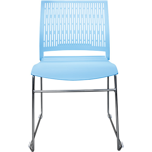 Chaises empilables s&eacute;rie Activ, Polypropyl&egrave;ne, Hauteur 32-3/8", Capacit&eacute; 275 lb, Bleu Distribution Industrielle GC