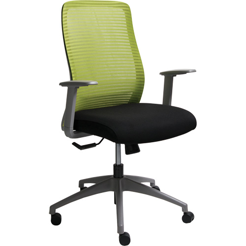 Chaise de bureau ajustable s&eacute;rie Era, Tissu/Mailles, Vert, Capacit&eacute; 275 lb Distribution Industrielle GC