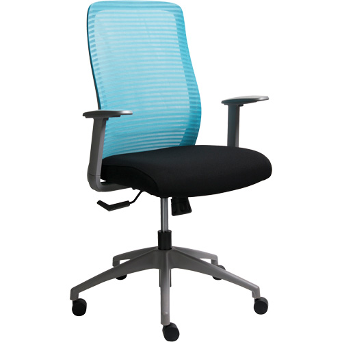 Chaise de bureau ajustable s&eacute;rie Era, Tissu/Mailles, Bleu, Capacit&eacute; 275 lb Distribution Industrielle GC