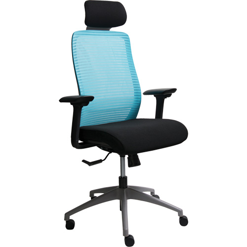 Era Series Adjustable Office Chair with Headrest, Fabric/Mesh, Blue, 275 lbs. Capacity Distribution Industrielle GC