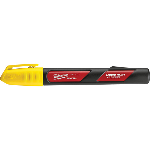 Marqueur &agrave; peinture Inkzall, Liquide, Jaune Distribution Industrielle GC