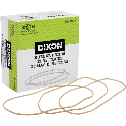 Bandes &eacute;lastiques, 6" x 1/16" Distribution Industrielle GC