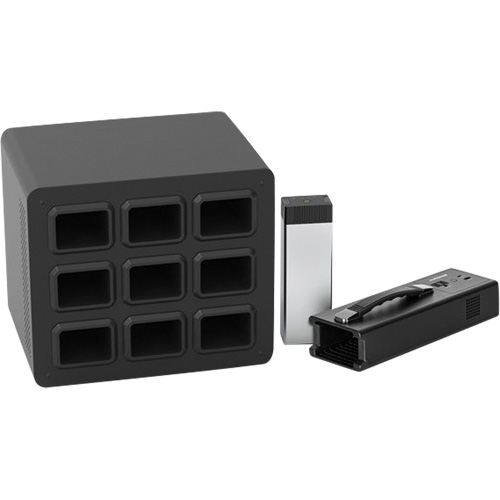 Base de poste de recharge KwikBoost EdgePower pour 9 batteries Distribution Industrielle GC