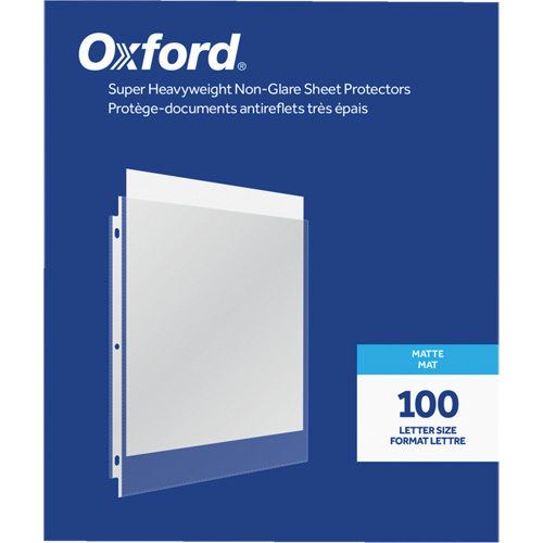 Oxford&reg; Heavyweight Non-Glare Sheet Protectors Distribution Industrielle GC